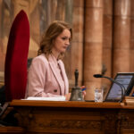 Forsthoffer Ágnes a parlamenti pulpituson