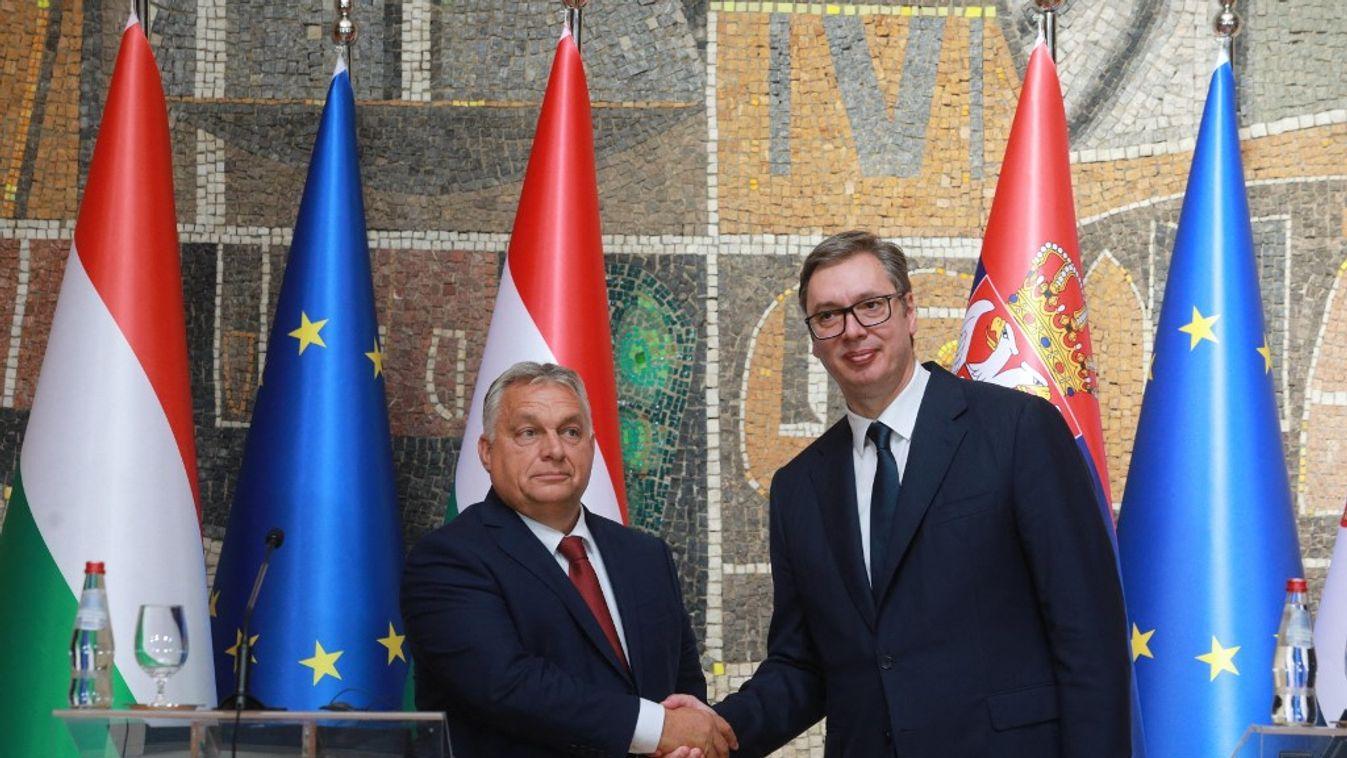 Orbán Viktor és Aleksander Vucic